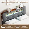 UnboxG Polsterbett 140x200cm mit USB & Typ C, Stauraumbett Produktbild-Vorschau 5