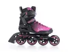 A single black and pink inline skate is shown against a white background. Voir les images du produit