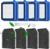A set of vacuum cleaner filters and a cleaning brush are displayed against a white background. Produktbild-Vorschau