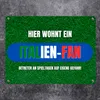 Hier wohnt ein Italien-Fan Metallschild in 15x20 cm mit Produktbild-Vorschau 2