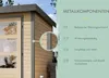Karibu Gartenhaus Hybridhaus Metall Jupiter 5 naturbelassen Produktbild-Vorschau 9