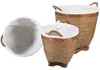 Rattan Wäschekorb Lea mit Henkel, Größe:3er Set Produktbild-Vorschau 5