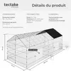 Enclos pour rongeurs 180 x 75 x 75 cm - noir Voir les images du produit 6