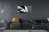 Glasbilder 120x60 Wandkunst Muscle schwarz und weiß Produktbild-Vorschau 4