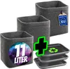 HOMEGROW24 Pflanztöpfe mit Untersetzern im 3er Set, Produktbild-Vorschau 1
