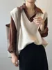 Maglione elegante a V con maniche lunghe Anteprima dell’immagine prodotto 2