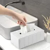 Kosmetiktücherbox Tücher Box aus Leder (Weiß) Produktbild-Vorschau 6