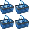 Novaliv Klappbox Blau 4er Set - 16L Faltkorb mit Henkeln - Produktbild-Vorschau 1