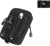 A black camera bag with a small camera shown in the upper right corner. Produktbild-Vorschau