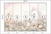 Muralo Vlies Fototapete EINHORN Blumen Regenbogen Aquarell Produktbild-Vorschau 3