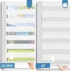 Grandekor Doppelrollo schnurlos Klemmfix Rollos für Fenster Produktbild-Vorschau 4