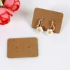 100 Stück Kraftpapier Ohrring Schmuck Ohrstecker Halter Produktbild-Vorschau 3
