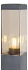 Außenleuchte Dunkelgrau mit Rauchglas 80cm IP44 mit Produktbild-Vorschau 1