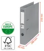 Esselte - Power N°1 grauer Ordner, Rücken 5 cm Produktbild-Vorschau 6