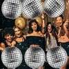 6 Stück Discokugel Luftballons, Silber Metallic Spiegel Produktbild-Vorschau 4