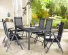 Salon de jardin aluminium Bern 6+1 anthracite table Voir les images du produit 2