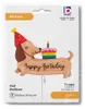 Folienballon „Happy BDay“ Dackel 94 cm Produktbild-Vorschau 2