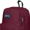A close-up shot of a burgundy Jansport backpack. Náhľad obrázku produktu