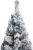 vidaXL Sapin de Noël artificiel élancé avec neige Vert 210 Voir les images du produit 9