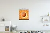 MuchoWow® Textilposter Eine orangefarbene Illustration Produktbild-Vorschau 2