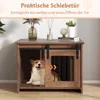 COSTWAY Hundekäfig Möbel, Hundebox für Zuhause, Hundehütte Produktbild-Vorschau 5