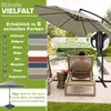 tillvex Parasol Marron Ø 300 cm Parapluie de jardin Voir les images du produit 5