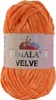 A ball of orange yarn with a label. Podgląd zdjęcia produktu
