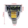 A top-down view of a vacuum cleaner attachment with dimensions indicated. Voir les images du produit