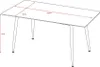 CasaDolce Esstisch ASTERA 4, 180x90x75 cm, Hochglanz weiß Produktbild-Vorschau 6