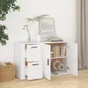 vidaXL Sideboard Weiß 100x33x59,5 cm Holzwerkstoff Produktbild-Vorschau 3