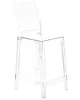BELIANI Set aus 2 Barhockern Transparenter Kunststoff 99 cm Produktbild-Vorschau 4