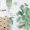 DIY Groß Wandtattoo Wandaufkleber, Grüne Pflanze Blätter Produktbild-Vorschau 4