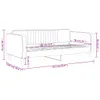 vidaXL Łóżko dzienne jasnoszare 90x190 cm aksamitne Podgląd zdjęcia produktu 8