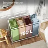 HOMCOM Wäschekorb mit 4 Fächer 160 L Wäschesammler mit Produktbild-Vorschau 4