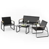 Mondeer Gartenmöbel Set 4-tlg Sitzgruppe Balkon Terrasse Produktbild-Vorschau 1
