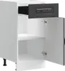 vidaXL Küchenunterschrank Kalmar Schwarz Holzwerkstoff Produktbild-Vorschau 5
