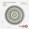 In- & Outdoor Teppich Rund DAVE, Serie "Circo", Grün, Ø120 Produktbild-Vorschau 3