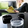 Arcoroc Aschenbecher 6 Stück stapelbar Set Schwarz Glas Produktbild-Vorschau 3