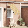 vidaXL Store rétractable manuel 100 cm jaune bleu rayé Voir les images du produit 1