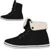 VAN HILL Damen Warm Gefüttert Sneaker High Bequem Schnürer Produktbild-Vorschau 2