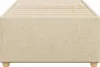 vidaXL Bettgestell ohne Matratze Creme 100x200 cm Stoff Produktbild-Vorschau 4