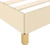 vidaXL Bettgestell ohne Matratze Creme 140x200 cm Stoff Produktbild-Vorschau 7
