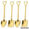 4pc Edelstahl Schaufel Löffel Kaffee Eiscreme Löffel Retro Produktbild-Vorschau 1