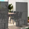 Decoratieve tuinscreen, antraciet, 80 x 150 cm, open Productafbeelding-voorbeeld 4