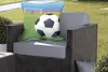 MuchoWow® Outdoor Kissen - Eine Illustration eines Fußballs Produktbild-Vorschau 5