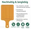 Hausleben Servierbrett Set 6er – 15×10 cm – Mini Bambus Produktbild-Vorschau 6