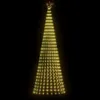 vidaXL Albero di Natale a LED 688 LED bianco caldo 300 cm Anteprima dell’immagine prodotto 3