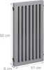 Relaxdays Absperrgitter, freistehendes Schutzgitter, HxB: Produktbild-Vorschau 3