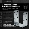 Aqbau® U-Pfostenträger zum Aufschrauben | U-Form | Produktbild-Vorschau 3