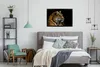 MuchoWow® Gerahmtes Poster Tiger - Tierkopf - Schwarz 90x60 Produktbild-Vorschau 4